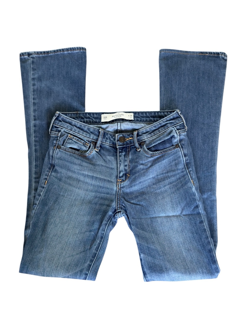 Abercrombie & Fitch The A&F Skinny Boot Low Rise Denim Jeans Blue Size 00 26x32